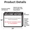 Signmission Welcome Visitors, Vinyl Decal, 18 in x 24 in OS-2PACK-NS-D-1824-25588 - alternate 4